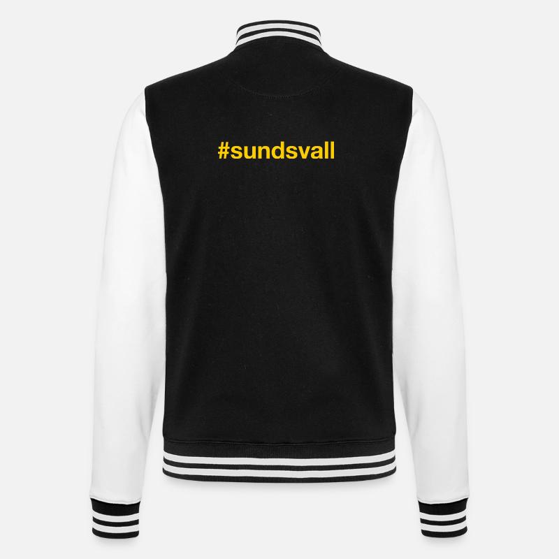 Sundsvall Sverige Suède Schweden - Veste Teddy - noir/blanc