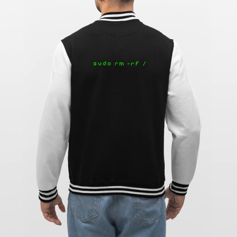 T-shirt Linux rm -rf - Commande Admin Sys & Dév Veste Teddy