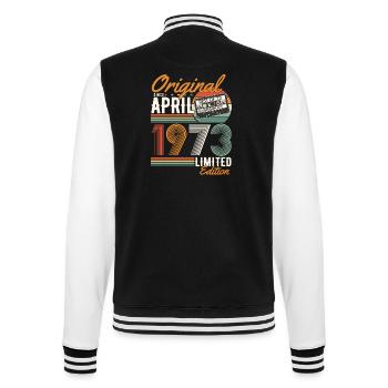 Original since April 1973 - College Sweat Jacket - black/white - Back - Marisol (170cm)
