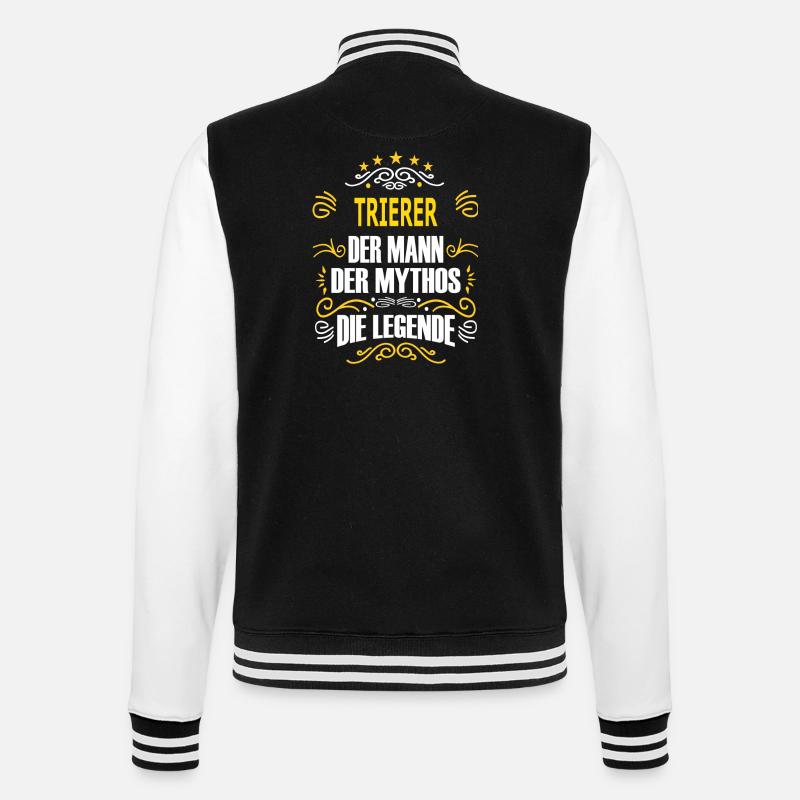 TRIERER - College-Sweatjacke - Schwarz/Weiß