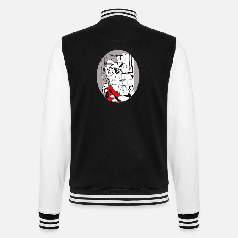 Liberté d'interprétation 3 - Veste Teddy - noir/blanc