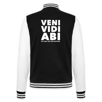 Veni Vidi Abi - College-Sweatjacke - Schwarz/Weiß - Hinten - Marisol (170cm)
