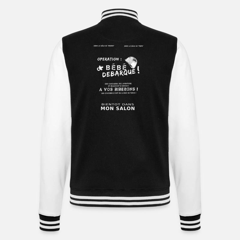 Bébé débarque - Veste Teddy - noir/blanc