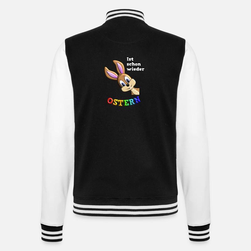 Easter Easter - College Sweat Jacket - black/white