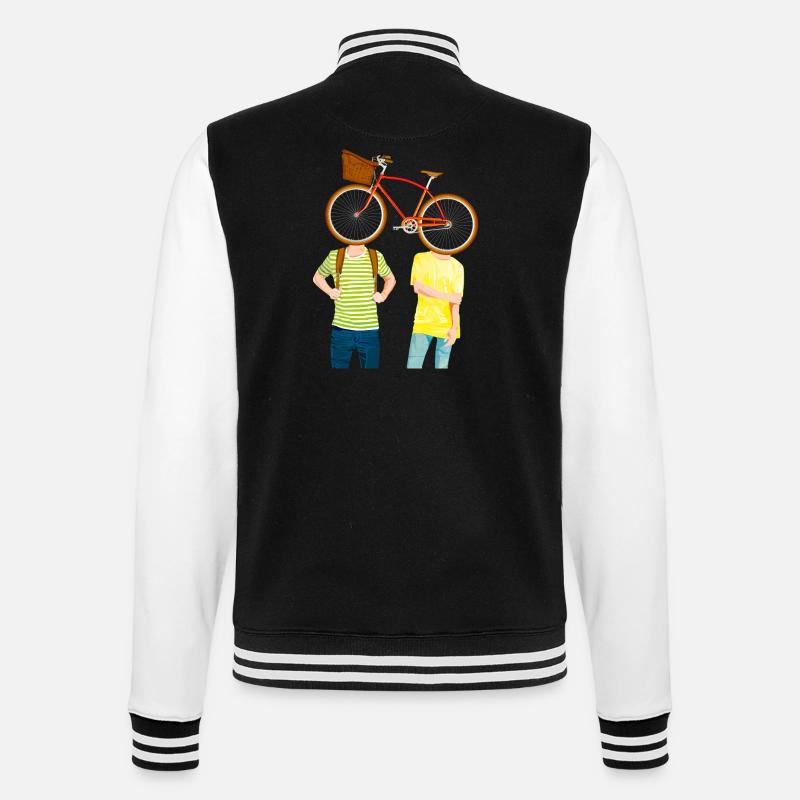 2ride - College-Sweatjacke - Schwarz/Weiß