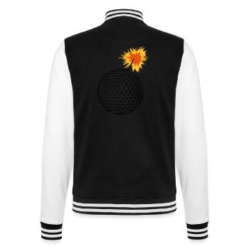 golfbombe - College-Sweatjacke - Schwarz/Weiß - Hinten - Marisol (170cm)