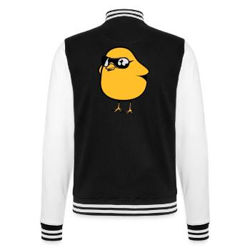 symbole douce poussin - Veste Teddy - noir/blanc - Dos - Marisol (170cm)