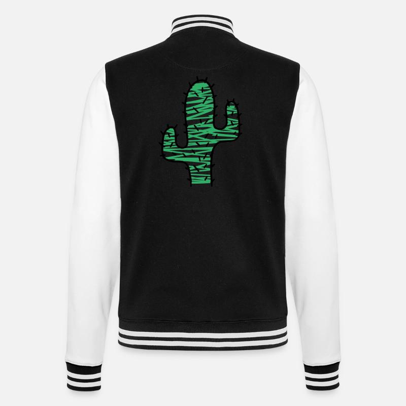 Cactus très épineux - Veste Teddy - noir/blanc
