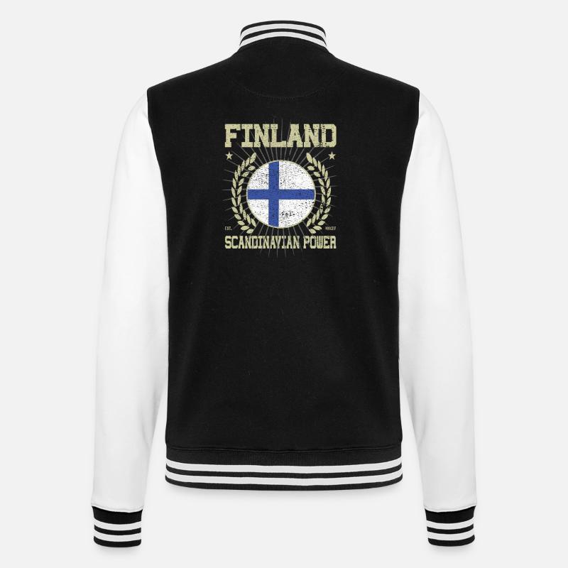 Cool Finland Design - College Sweat Jacket - black/white