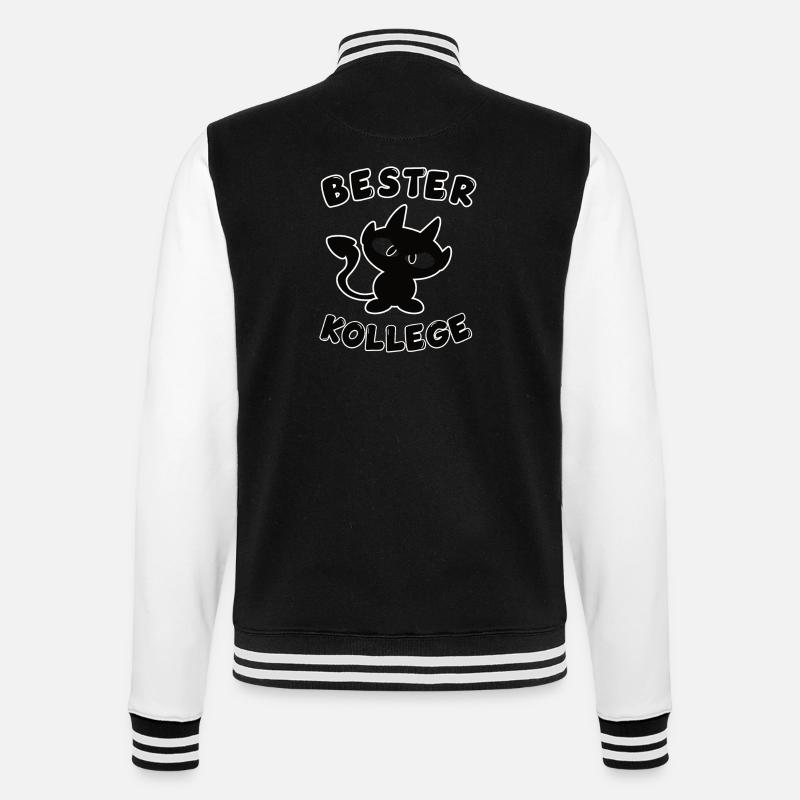 cooles bester Kollege Design - College-Sweatjacke - Schwarz/Weiß