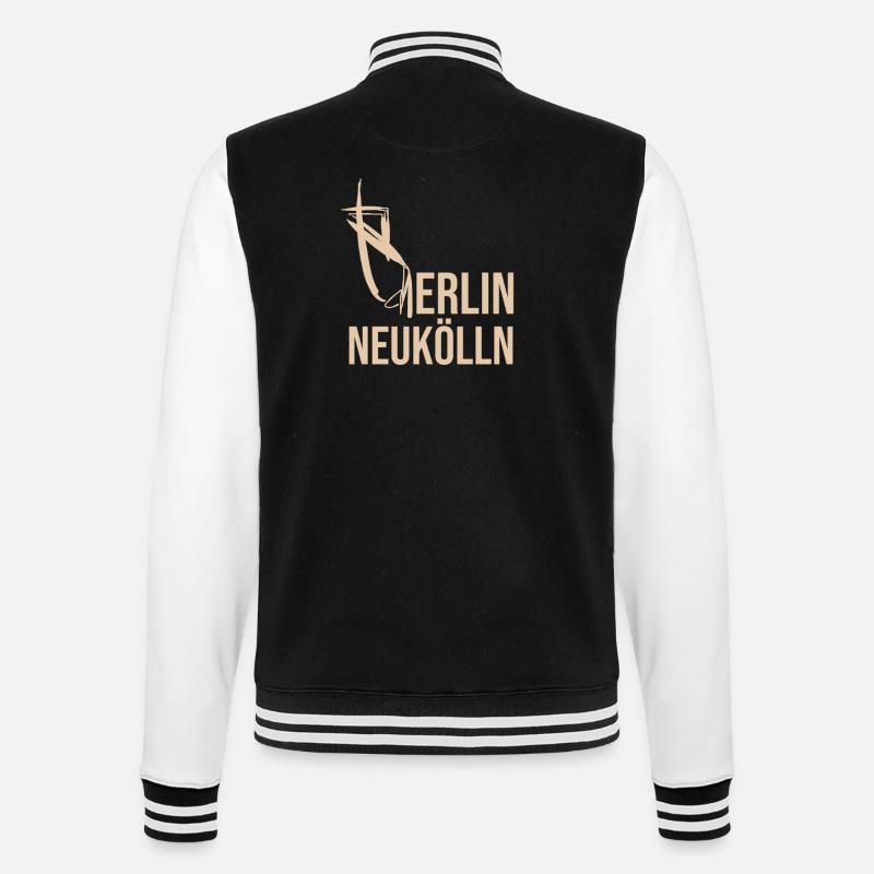 Berlin Neukölln - Veste Teddy - noir/blanc