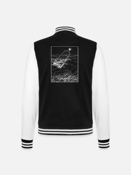 Flaschenpost - College-Sweatjacke - Schwarz/Weiß