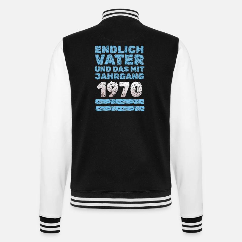 with 1970 - College Sweat Jacket - black/white