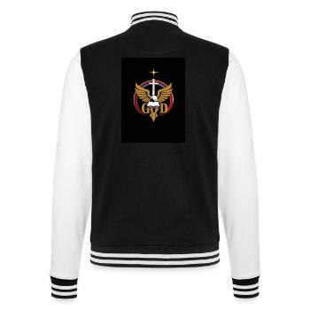 Emblème chrétien - Veste Teddy - noir/blanc - Dos - Marisol (170cm)