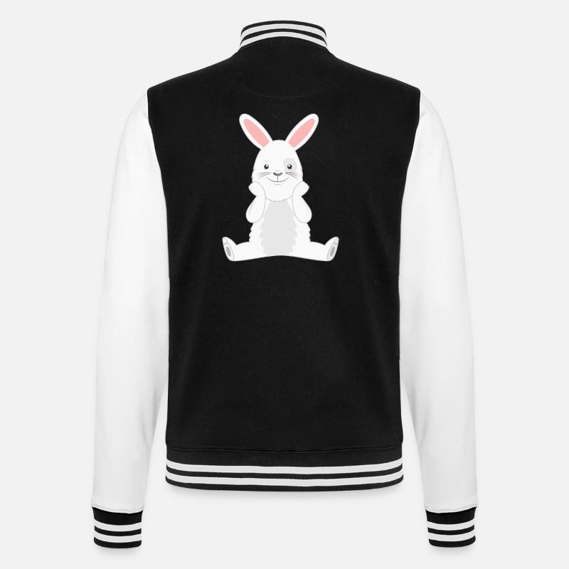Rabbit Rabbit - College Sweat Jacket - black/white