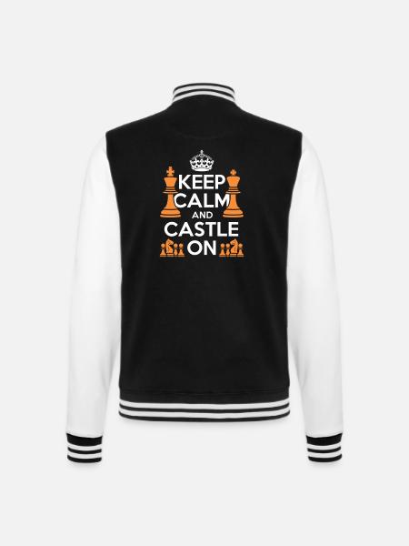 Keep Calm And Castle On - College Sweat Jacket - black/white