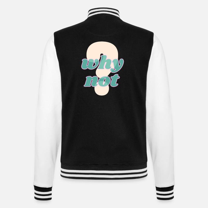 Pourquoi pas un design de déclaration - Veste Teddy - noir/blanc