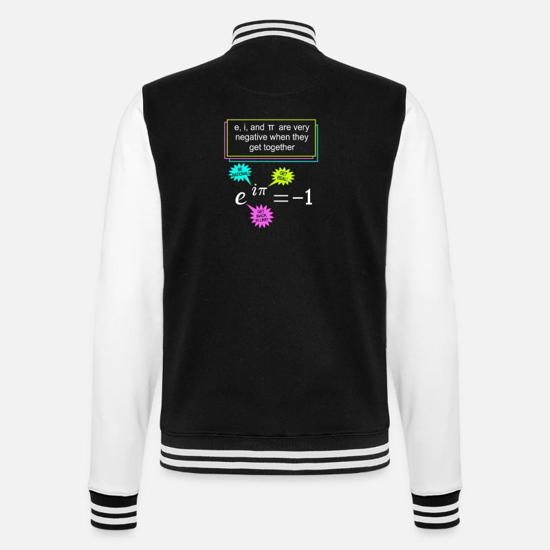 Mathematician Math Mathematical Mathematics - College Sweat Jacket - black/white