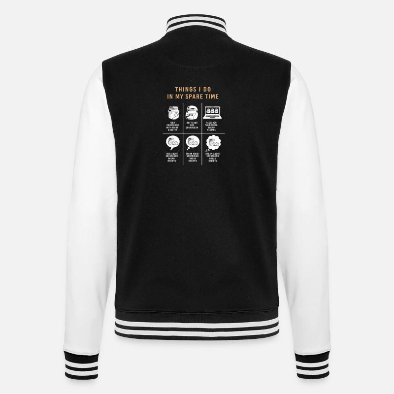 Bäcker Bäckerin Backen - College-Sweatjacke - Schwarz/Weiß