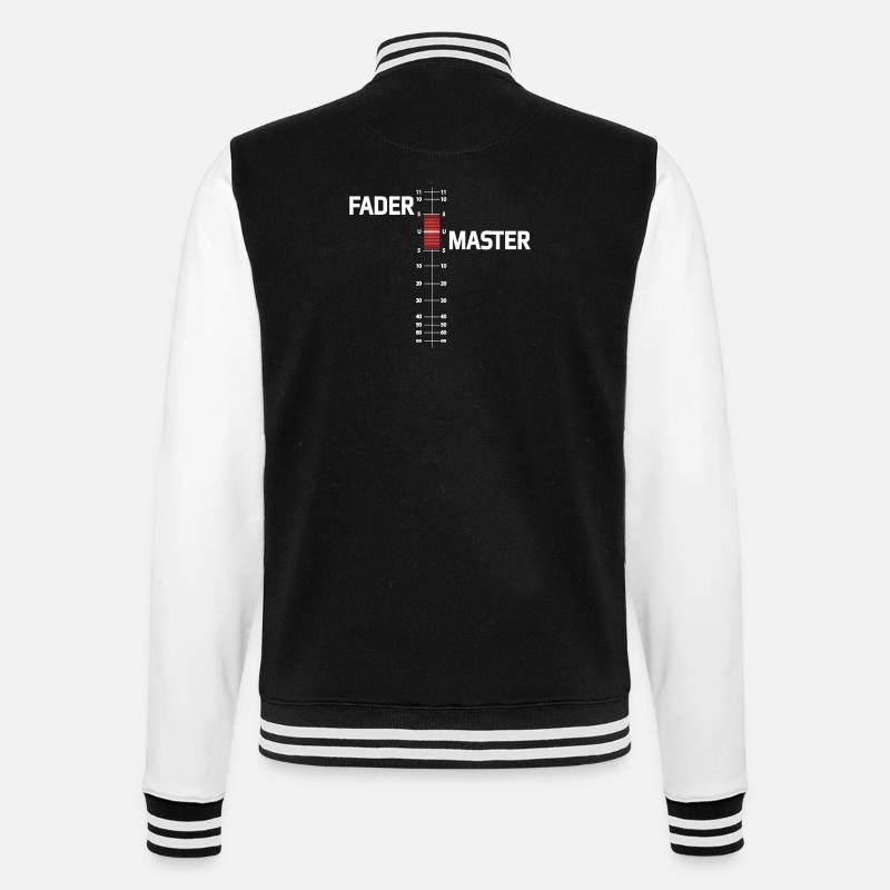 FADER MASTER - College-Sweatjacke - Schwarz/Weiß