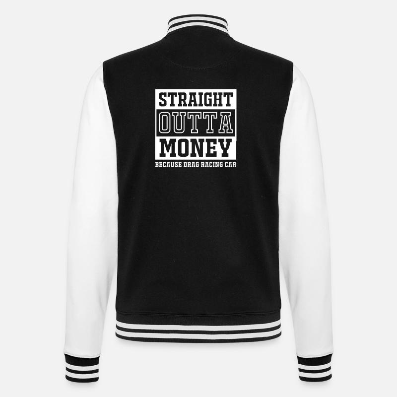 Course de dragsters - Veste Teddy - noir/blanc