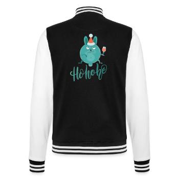 Merry Christmas - College-Sweatjacke - Schwarz/Weiß - Hinten - Marisol (170cm)