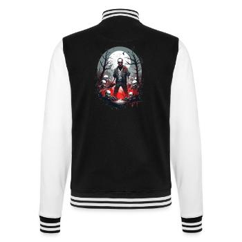 Zombie Skelett - College-Sweatjacke - Schwarz/Weiß - Hinten - Marisol (170cm)