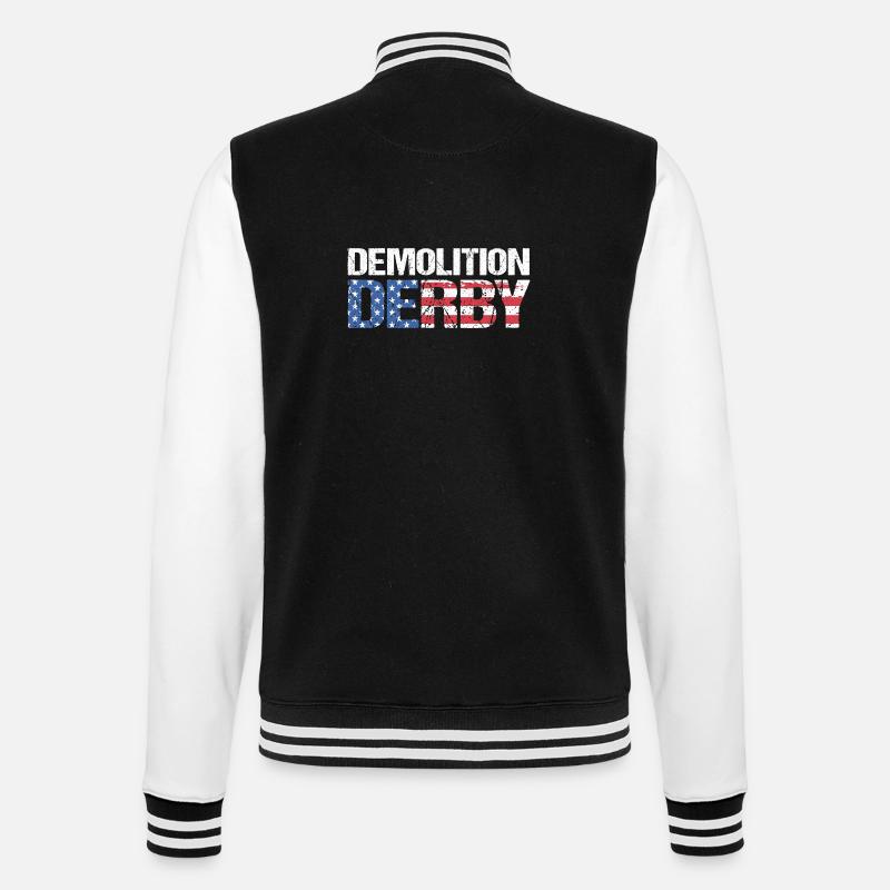 Demo Derby - College Sweat Jacket - black/white