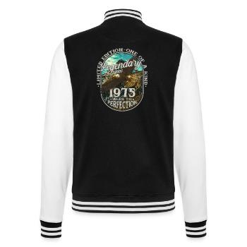 Legendär seit 1975 - College-Sweatjacke - Schwarz/Weiß - Hinten - Marisol (170cm)