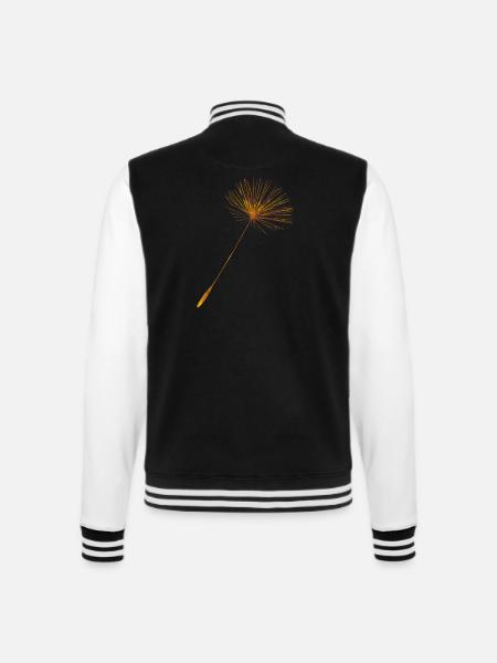 Dandelion Seed + Löwenzahn Same - College-Sweatjacke - Schwarz/Weiß