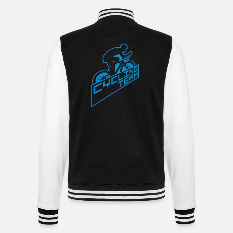 Schild Cycling TeamAusdauer - College-Sweatjacke - Schwarz/Weiß