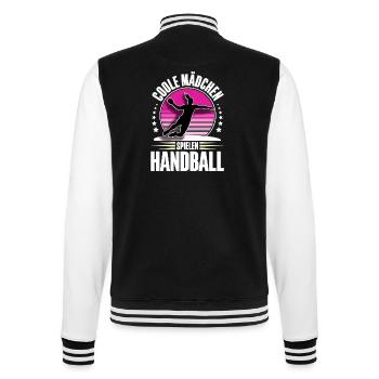 Handball Handballerin - College-Sweatjacke - Schwarz/Weiß - Hinten - Marisol (170cm)