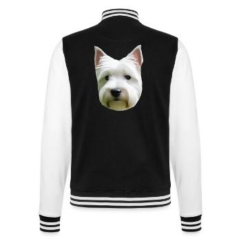 Hund - College-Sweatjacke - Schwarz/Weiß - Hinten - Marisol (170cm)