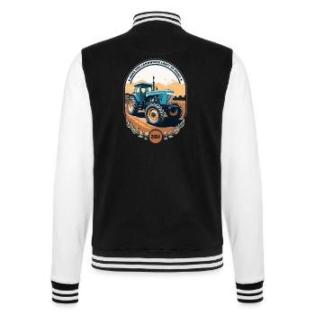 Landwirte 2024 - College-Sweatjacke - Schwarz/Weiß - Hinten - Marisol (170cm)
