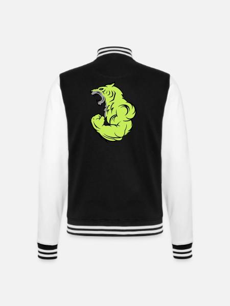 strong tiger 02 - College-Sweatjacke - Schwarz/Weiß
