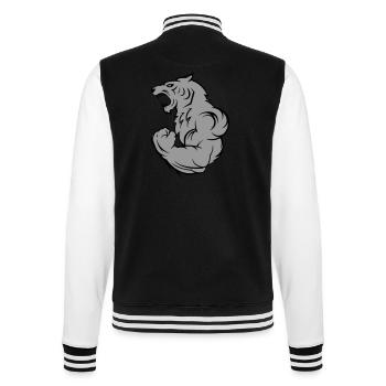strong tiger wolf - College-Sweatjacke - Schwarz/Weiß - Hinten - Marisol (170cm)