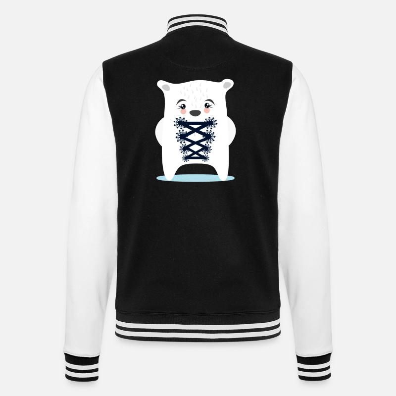 BAYERN EISBÄR TRACHTEN ERSATZ DIRNDL - College-Sweatjacke - Schwarz/Weiß