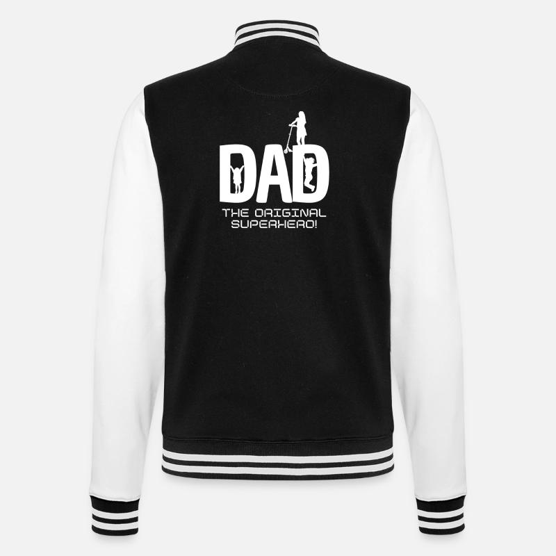 DAD - College-Sweatjacke - Schwarz/Weiß