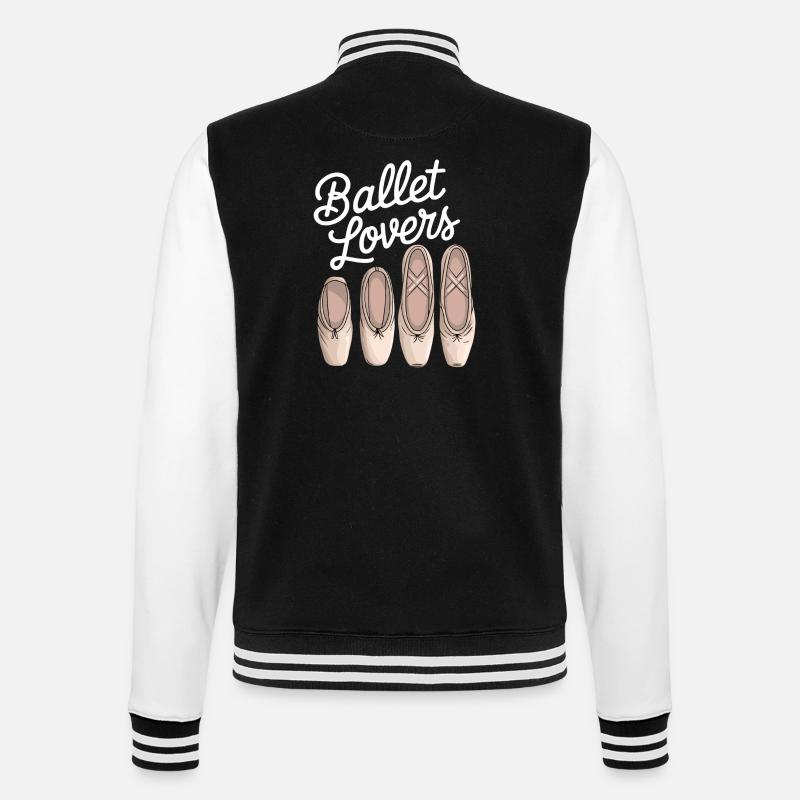 Ballet Lovers Five Slippers - College Sweat Jacket - black/white
