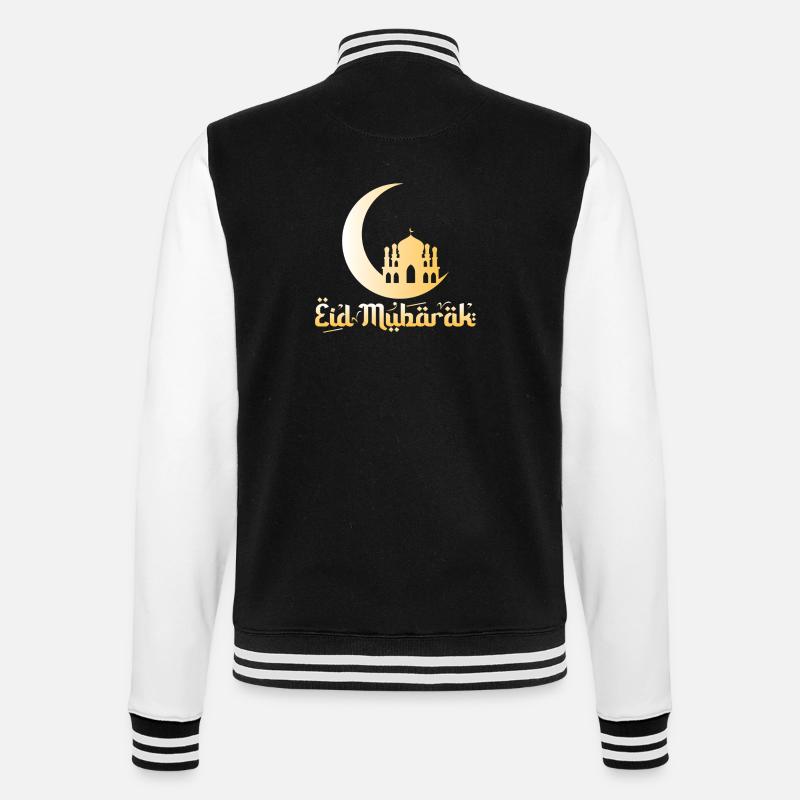 Eid Mubarak - College-Sweatjacke - Schwarz/Weiß