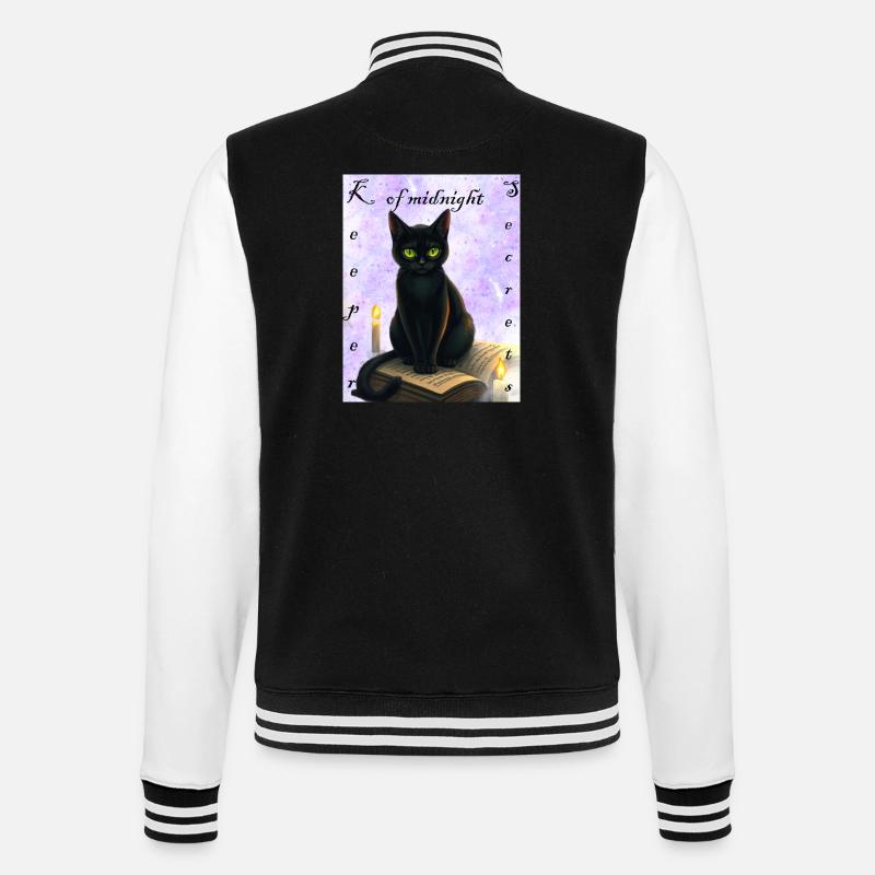 Gardien des secrets de minuit - Veste Teddy - noir/blanc
