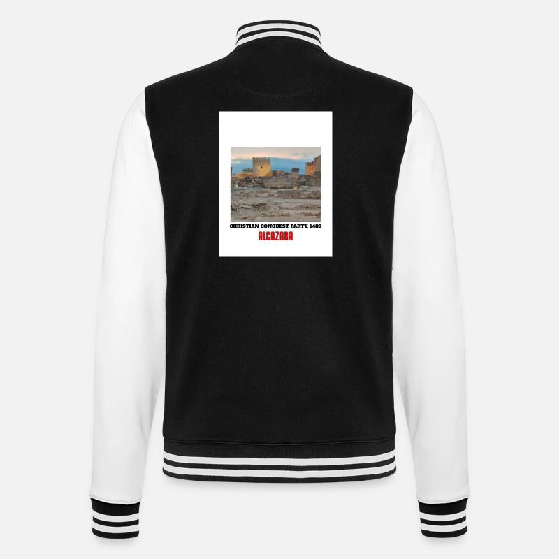 Conquête chrétienne Alcazaba 1489 - Veste Teddy - noir/blanc