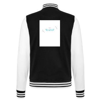 Inspirational Design Personal Empowerment - College Sweat Jacket - black/white - Back - Marisol (170cm)