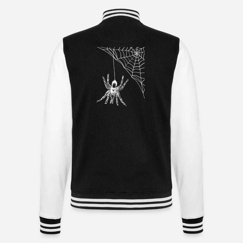 spider - College Sweat Jacket - black/white