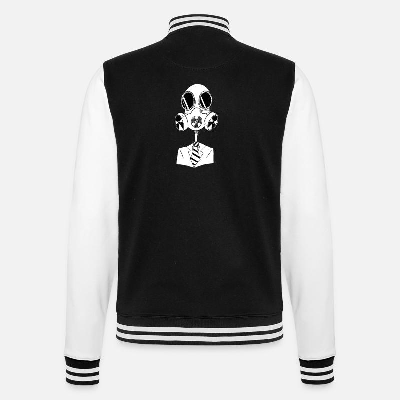 maille de saké - Veste Teddy - noir/blanc
