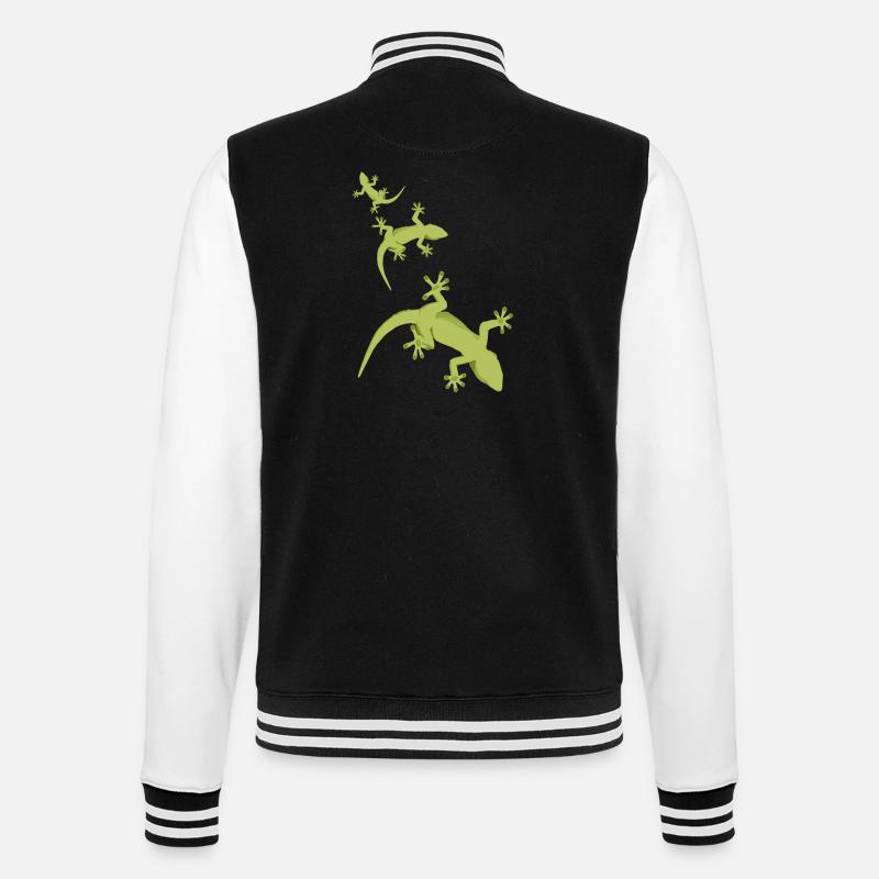 echsen - College-Sweatjacke - Schwarz/Weiß