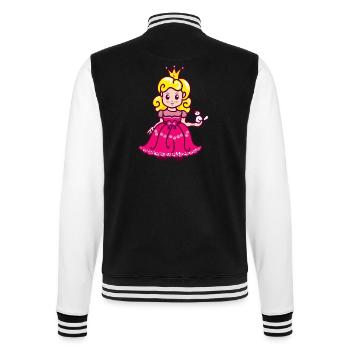 Princess - College Sweat Jacket - black/white - Back - Marisol (170cm)