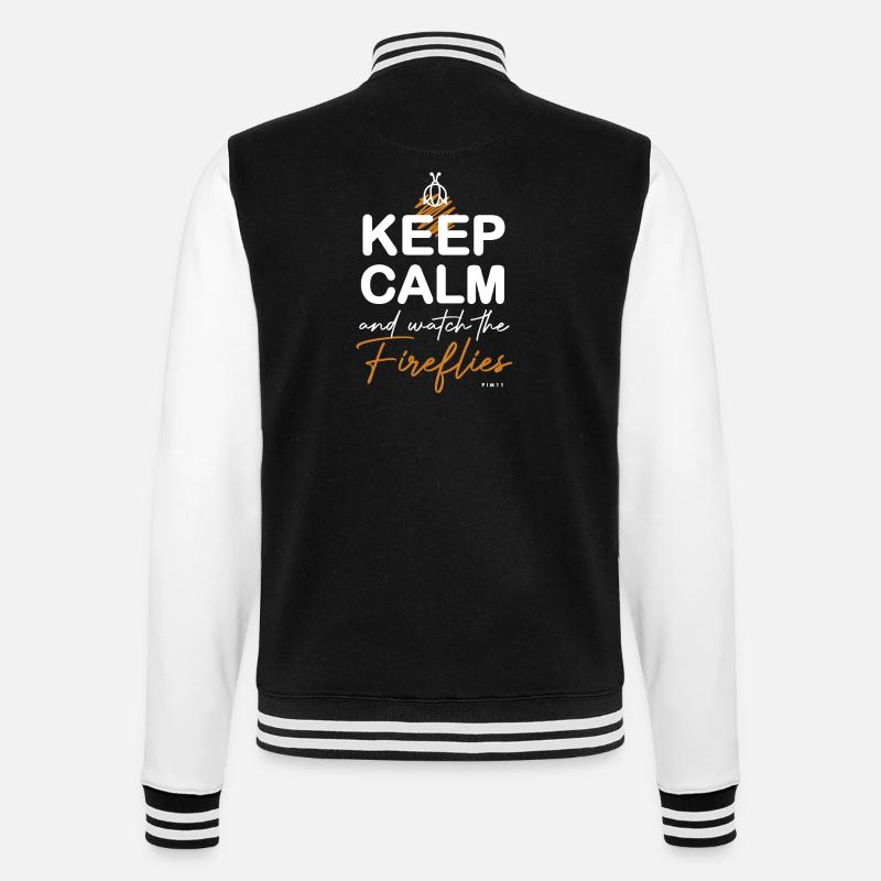 Glühwürmchen - College-Sweatjacke - Schwarz/Weiß