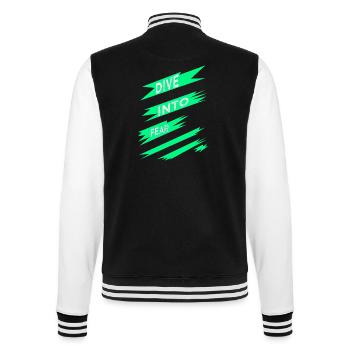 Sports extrêmes Cultiver le courage Citation - Veste Teddy - noir/blanc - Dos - Marisol (170cm)