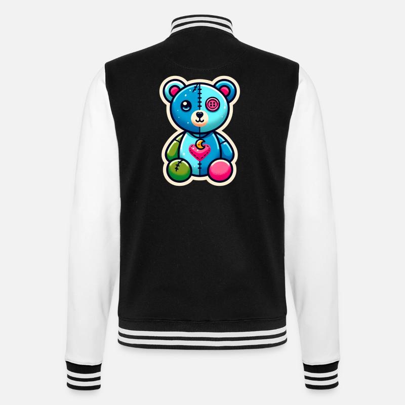 Patchwork Pal - College Sweat Jacket - black/white